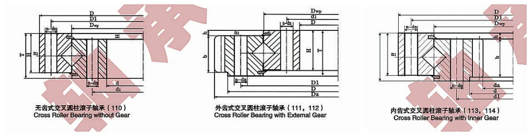 Zys Load Roller / Ball Combination Slewing Bearing for Materials Handling 221.32.4250